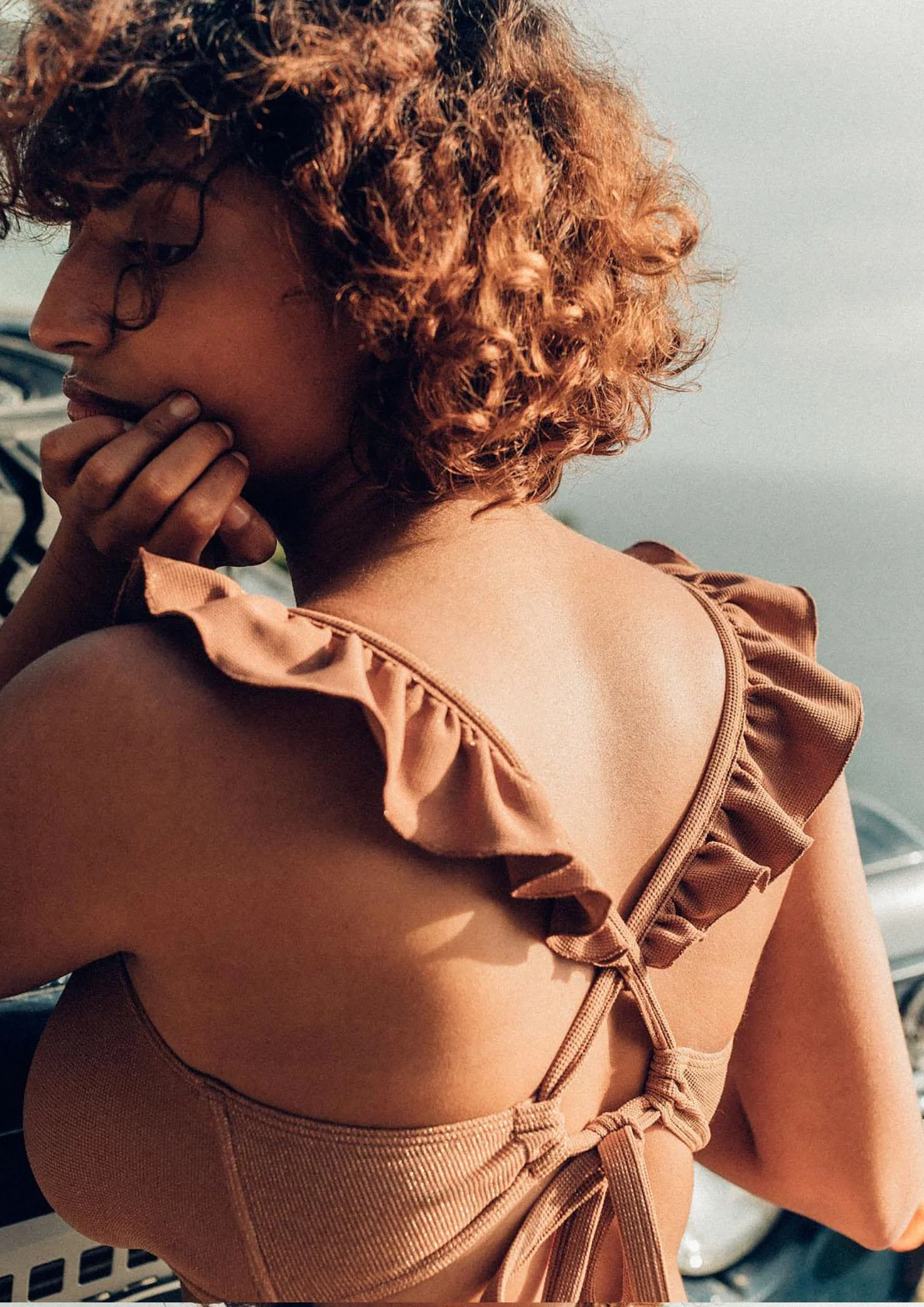 Maillot triangle ANNE | Terracotta - Image 7